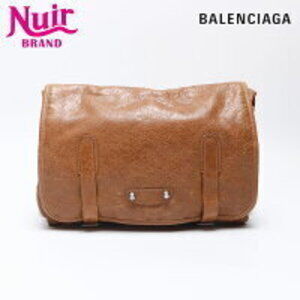 Balenciaga Leather Studded Waist Bag Shoulder Brown